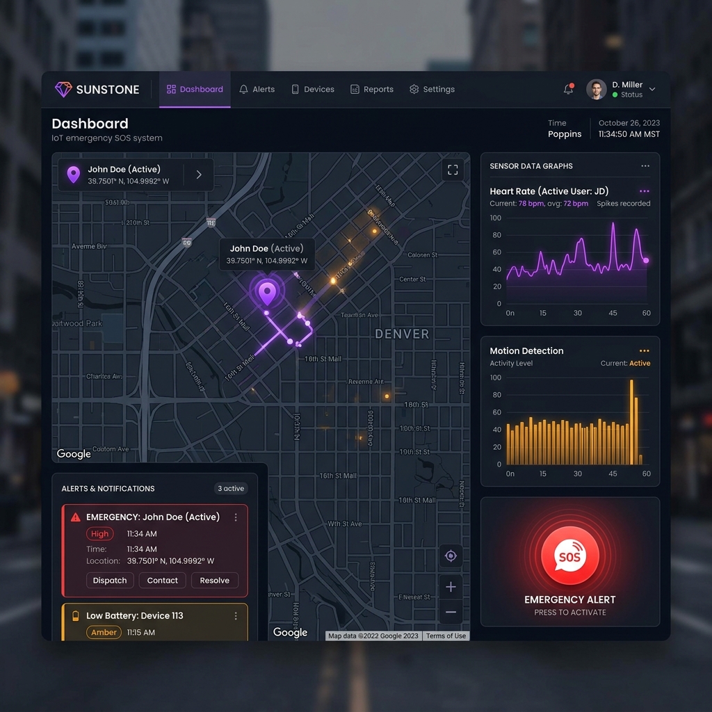Sunstone — AI-Enabled IoT SOS Emergency System